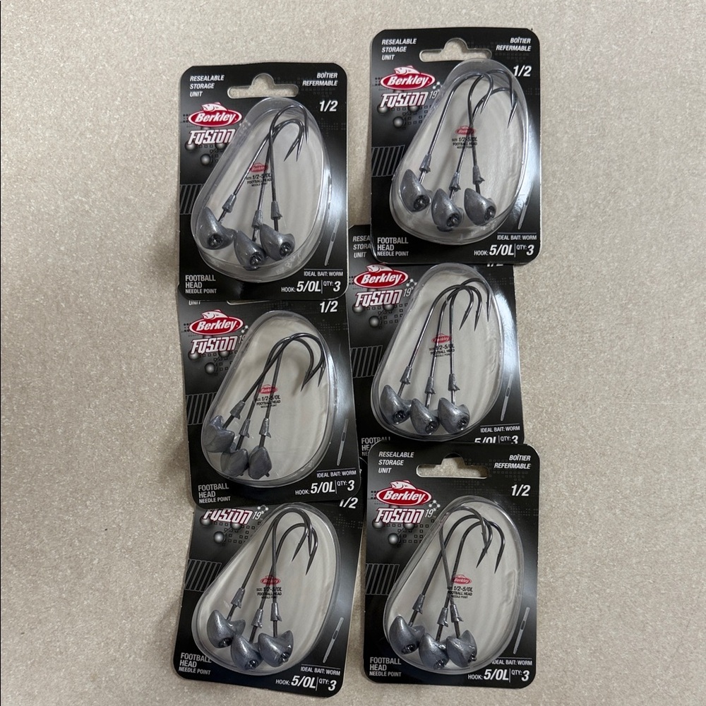 Fusion Football Jig Heads - Black